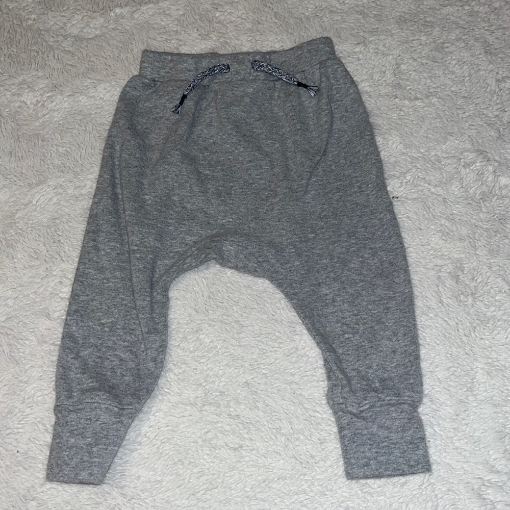 (3 for $10) joe fresh gray 6-12 months pants joggers 100% cotton baby boy